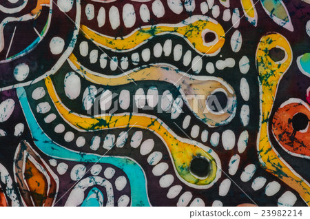 Tadpoles and caviar, fragment, hot batik 23982214