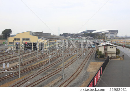 Urawa Miyuen Station North train garage 23982981