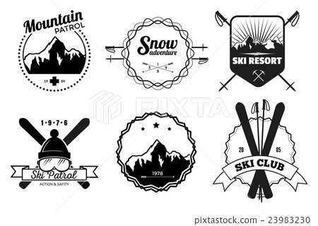 Ski Resort Emblems 23983230