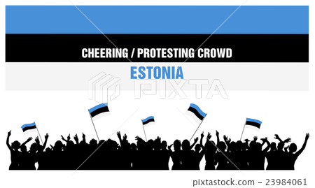 Cheering or Protesting Crowd Estonia Cheering or Protesting Crowd Estonia 23984061