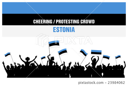 Cheering or Protesting Crowd Estonia Cheering or Protesting Crowd Estonia 23984062