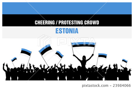 Cheering or Protesting Crowd Estonia Cheering or Protesting Crowd Estonia 23984066