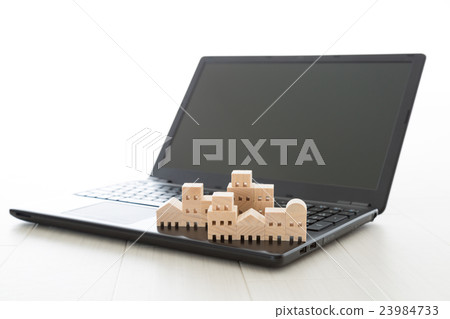 Black laptop computer and housing 23984733