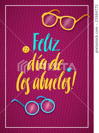 Happy Grandparents Day Greeting Card. Spanish 23984772