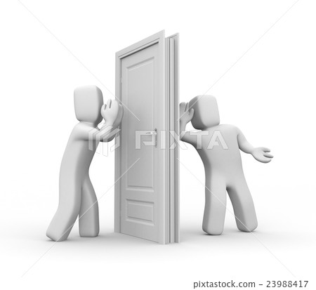People spying and eavesdropping secrets 23988417