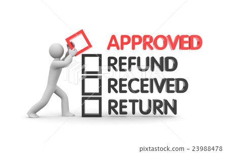 Refund and Finance. Business metaphor 23988478
