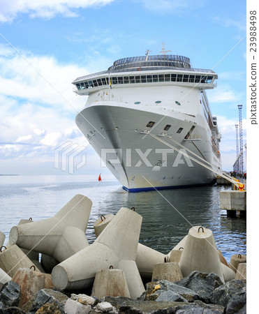 Cruise ship standing at the berth Cruise ship standing at the berth 23988498