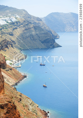 Beautiful sea view from Santorini Beautiful sea view from Santorini 23988499