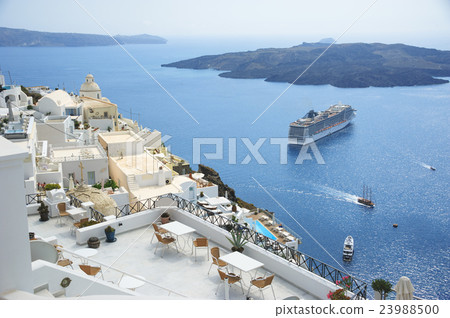 Beautiful sea view from Santorini 23988500