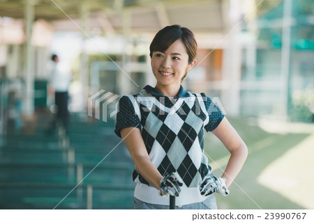 golf, golfing, female 23990767