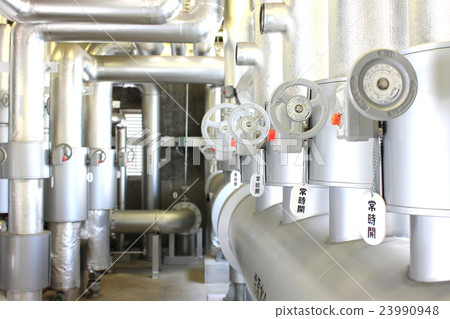 機器設備形象_冷/熱水管道 23990948
