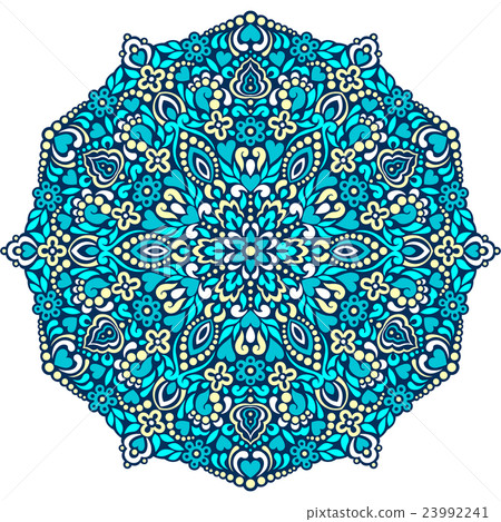 Abstract Flower Mandala. Decorative ethnic element 23992241