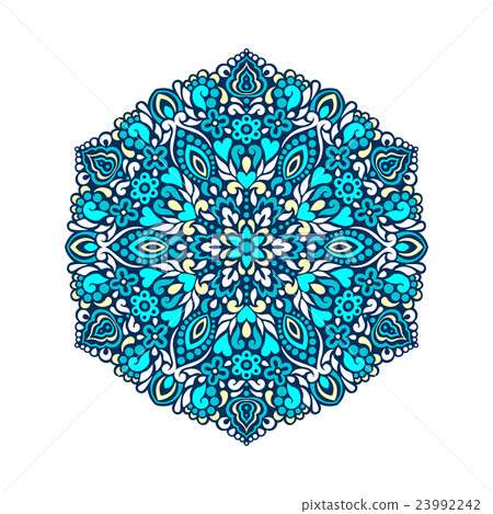 Abstract Flower Mandala. Decorative ethnic element 23992242