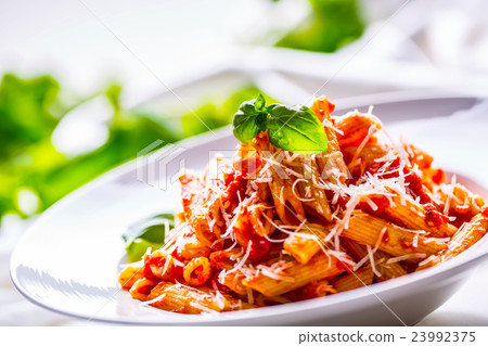 Pasta Penne with Tomato Bolognese Sauce,  23992375