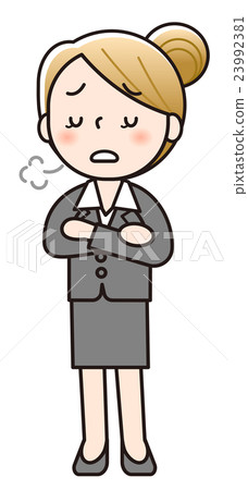 Woman - A Sigh - Stock Illustration [23992381] - Pixta