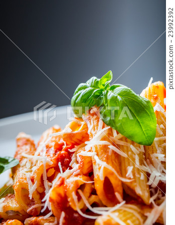 Pasta Penne with Tomato Bolognese Sauce, Pasta Penne with Tomato Bolognese Sauce, 23992392
