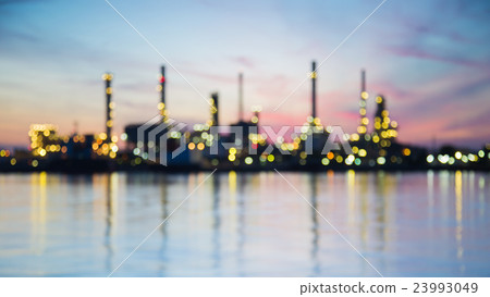 Oil refinery river front 23993049