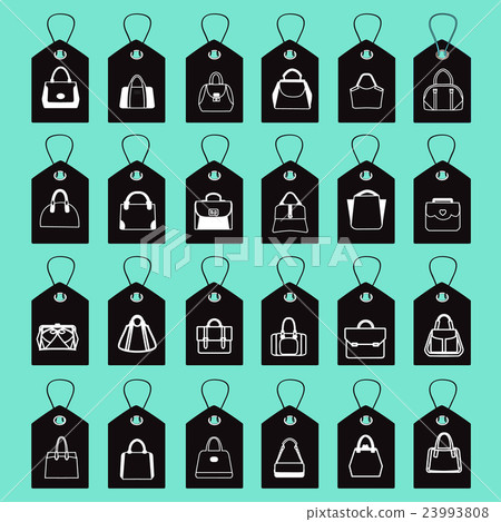 Vector icon Set of Fashion Bags Vector icon Set of Fashion Bags 23993808