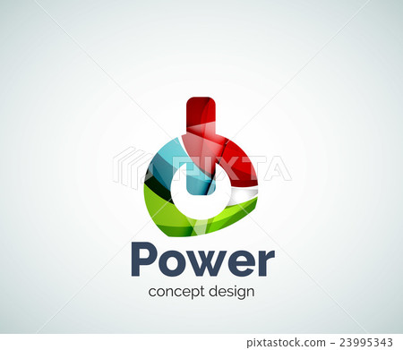 Power button logo template 23995343