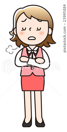 Woman - a sigh - Stock Illustration [23995884] - PIXTA