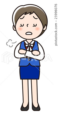 Woman - a sigh - Stock Illustration [23996076] - PIXTA