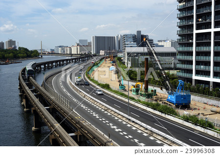 Capital Highway No. 1 Haneda renewal work: detour during construction 23996308