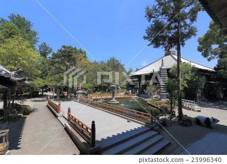 The Shikoku Buddhist Tsunami No. 1 Buddhist temple "Rei mountain temple" The approach towards the main hall and the Daitakado on the right The Shikoku Buddhist Tsunami No. 1 Buddhist temple "Rei mountain temple" The approach towards the main hall and the Daitakado on the right 23996340