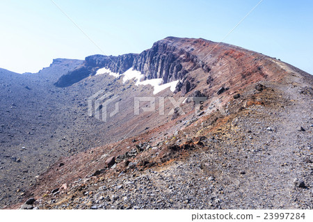 長野縣禦代塔市淺間山的富山山 23997284