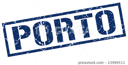 Porto blue square stamp Porto blue square stamp 23999511