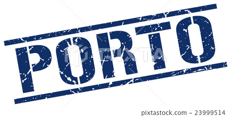 Porto blue square stamp 23999514