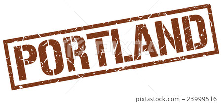 Portland brown square stamp Portland brown square stamp 23999516