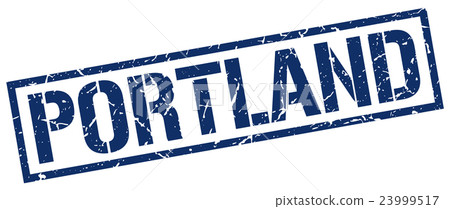 Portland blue square stamp 23999517