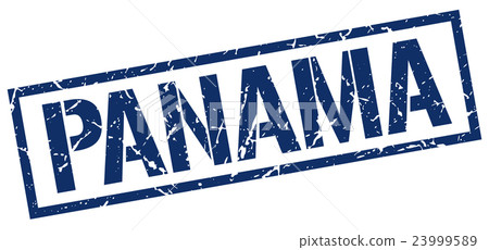 Panama blue square stamp Panama blue square stamp 23999589
