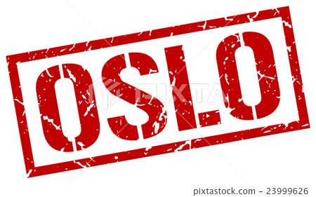 Oslo red square stamp 23999626