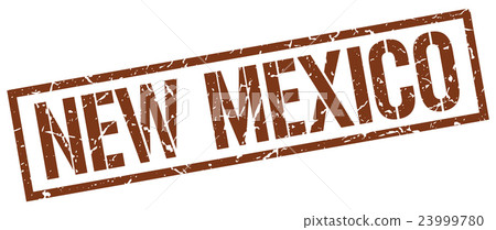 New Mexico brown square stamp - 스톡일러스트 [23999780] - PIXTA