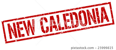 New Caledonia red square stamp New Caledonia red square stamp 23999815