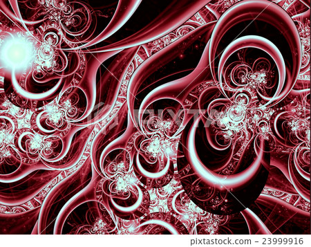 Abstract elegant ornament - digitally generated Abstract elegant ornament - digitally generated 23999916