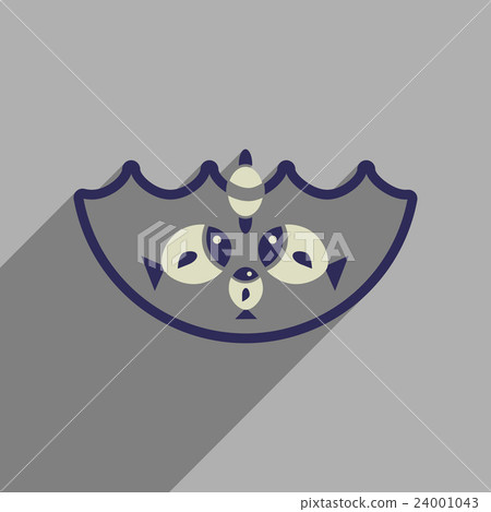 Flat web icon with long shadow fish fishing Flat web icon with long shadow fish fishing 24001043