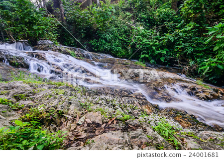 Water Flowing at Mae Kampong Waterfall, Chiang Mai 24001681
