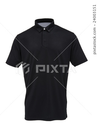 Black tee shirt for man or woman isolated 24003151