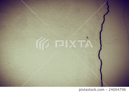 Crack and Broken at dirty wall Concrete. 24004796
