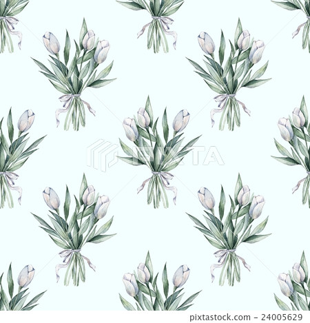 Bouquet. Watercolor seamless pattern 5 Bouquet. Watercolor seamless pattern 5 24005629