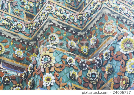Tile Art of Thai Pagoda at Grand Palace 24006757