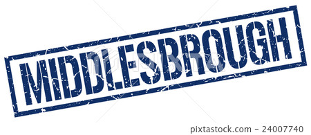 Middlesbrough blue square stamp Middlesbrough blue square stamp 24007740