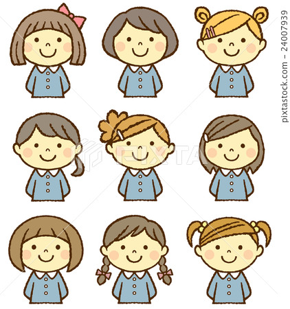 Kindergarten girls a lot Kindergarten girls a lot 24007939