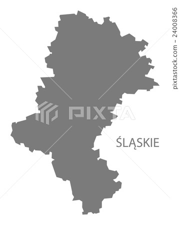 Slaskie Poland Map grey 24008366