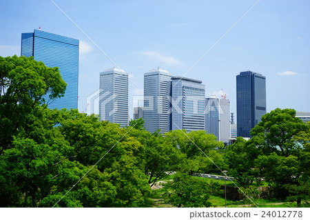綠色和建築群 綠色和建築群 24012778