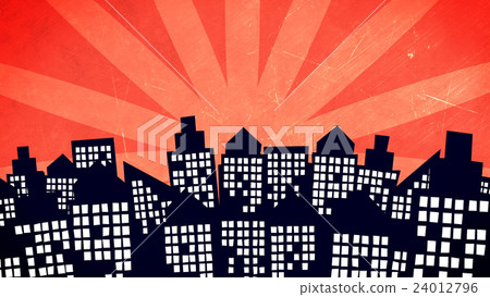 cartoon city buildings 24012796