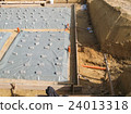 Preparation foundation plate new building 24013318
