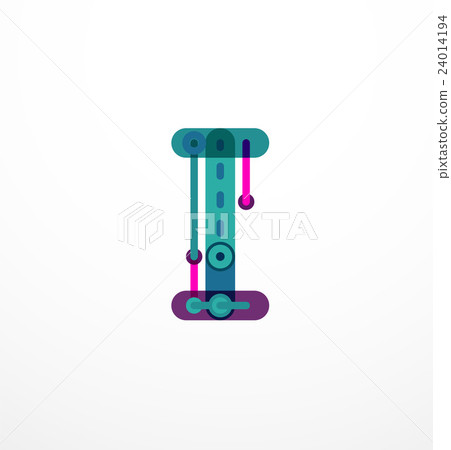 Abstract line design letter logo Abstract line design letter logo 24014194